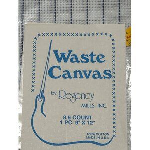 Waste Canvas 8.5 Count 9" X 12" Needlework Crafting Regency Mills 2 packs